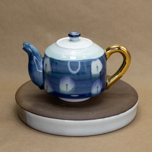 Floral Blue and White Teapot by Matt Watterson