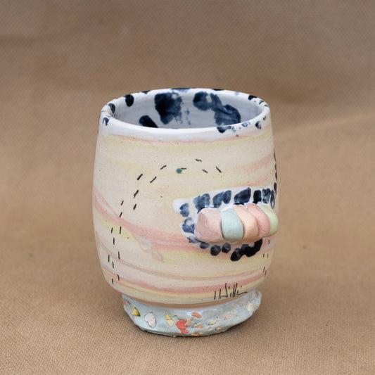 Marbled Porcelain Candied Sipper by Laura Williams