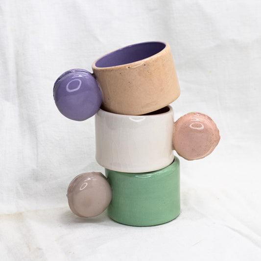 Ceramic Macaron Cup by KOLOS Ceramics