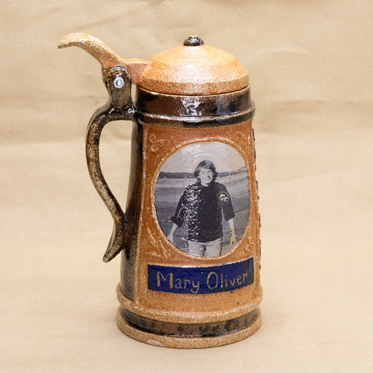 Mary Oliver Stein (with lid and hinge) by Olivia Ruth