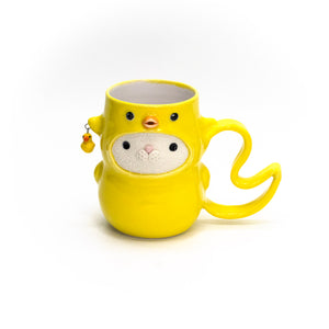 Duck Suit Cat Mug by @bearpawttery