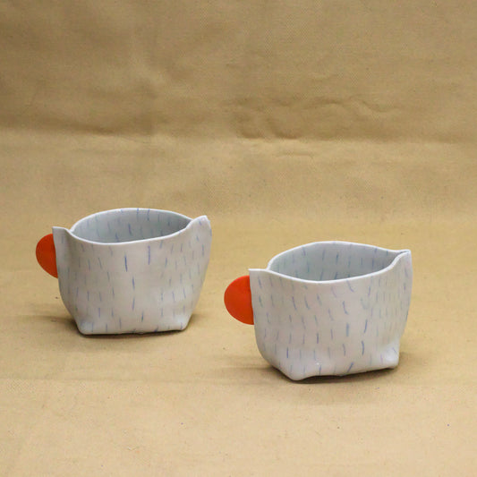 Nerikomi Mug "Rain and Sun" by Saori M Stoneware