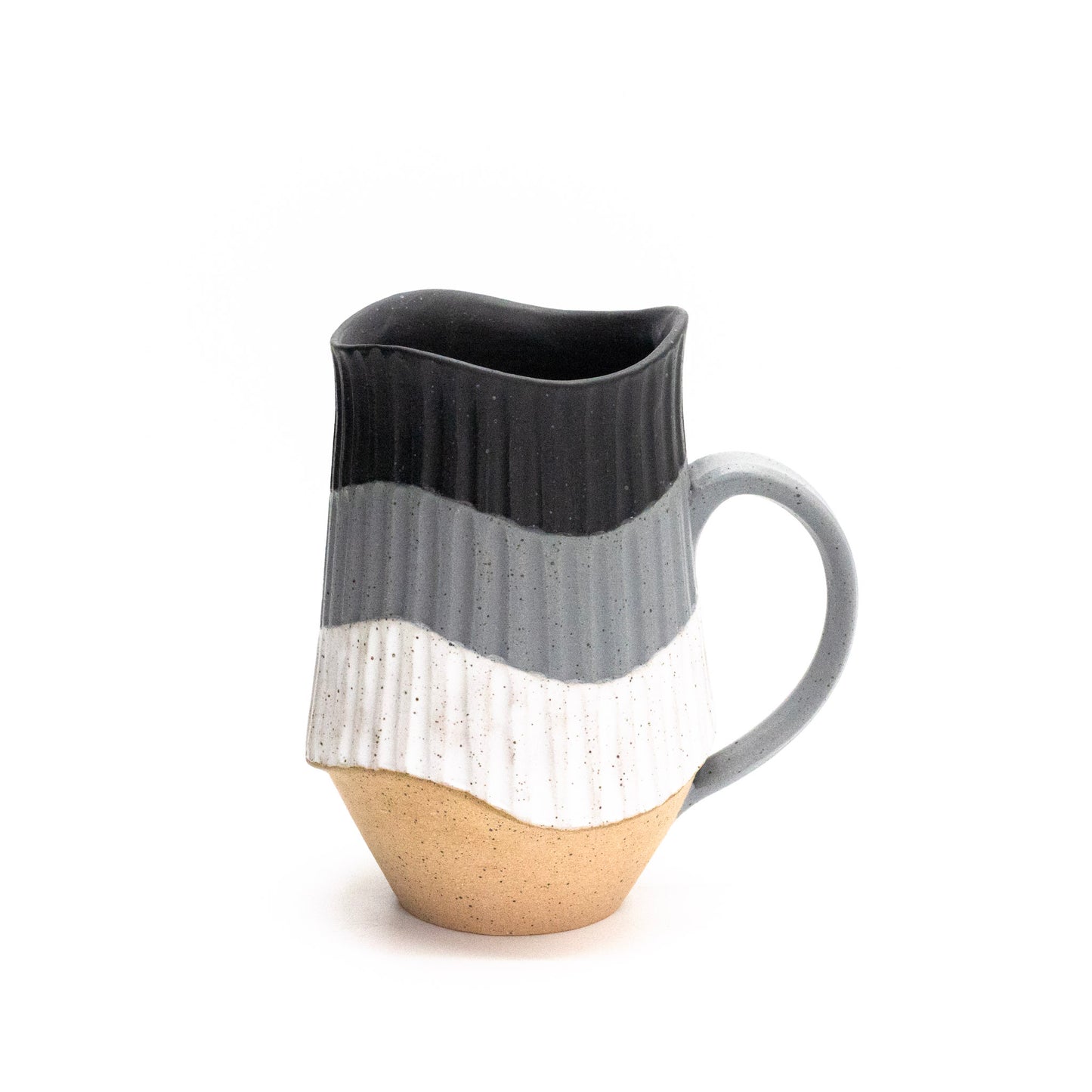 Wavey Monochromatic Mug by Olivia Caldwell