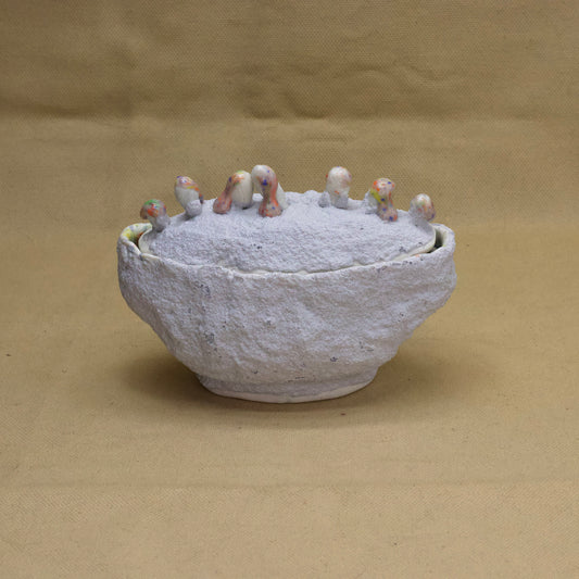 Wide Puffy Jar by Julie Burmeister