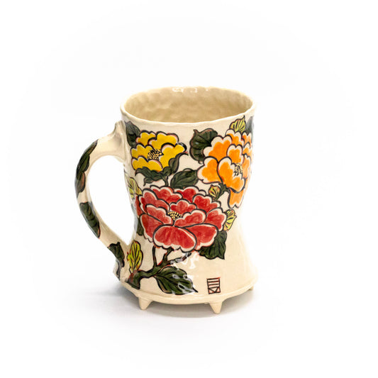 peony mug by Esther Lee Mech