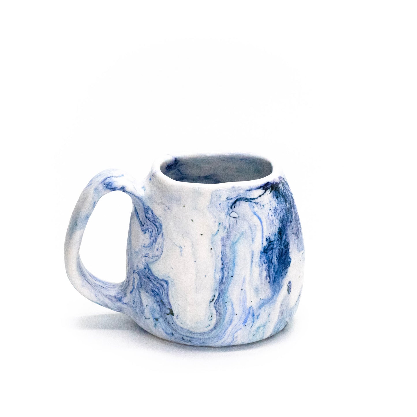 Pinched Blue Marble Mug by Tara Carter