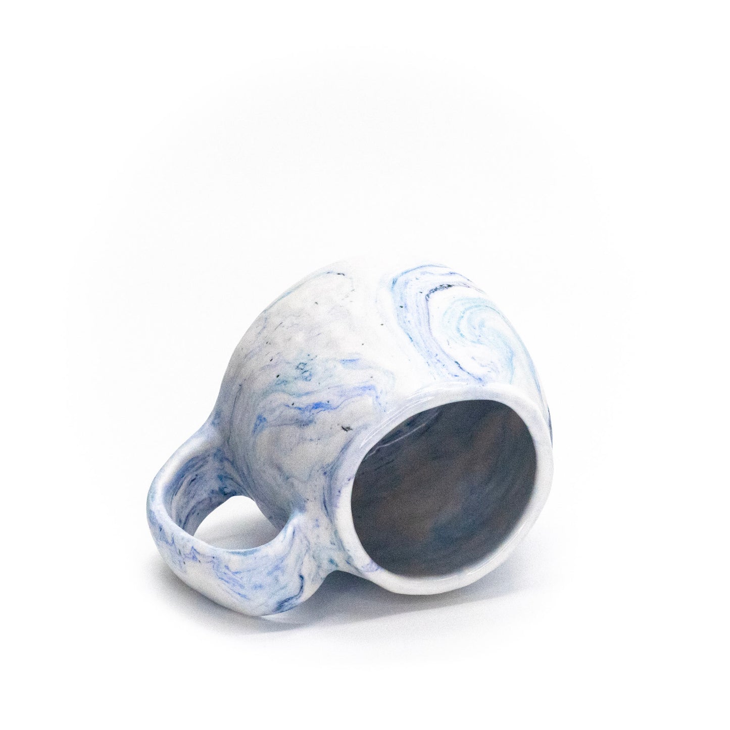 Pinched Blue Marble Mug by Tara Carter