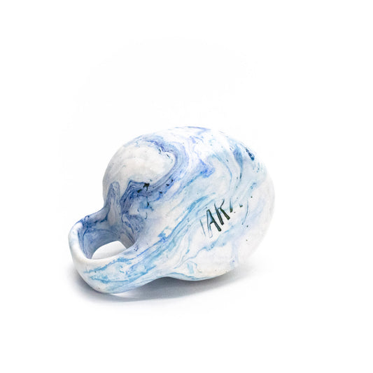 Pinched Blue Marble Mug by Tara Carter