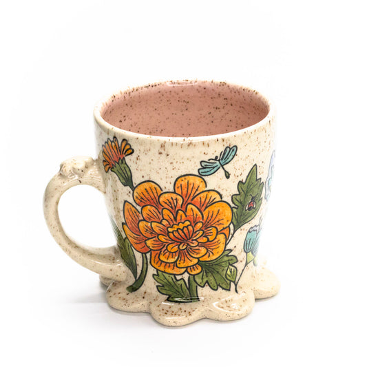 Flower & Bug Mug by Emi Skye