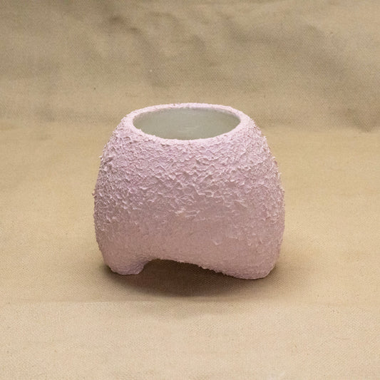 Pink Textured Vase by Hunny Spyke