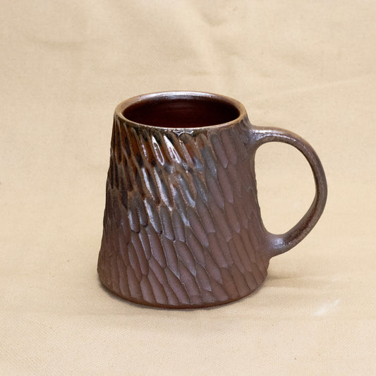 Soda-Fired Mug: Brown Boots by Jennifer Nerad