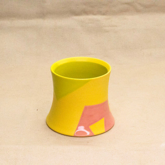 Yellow Shapes Cup by Totally Shapes