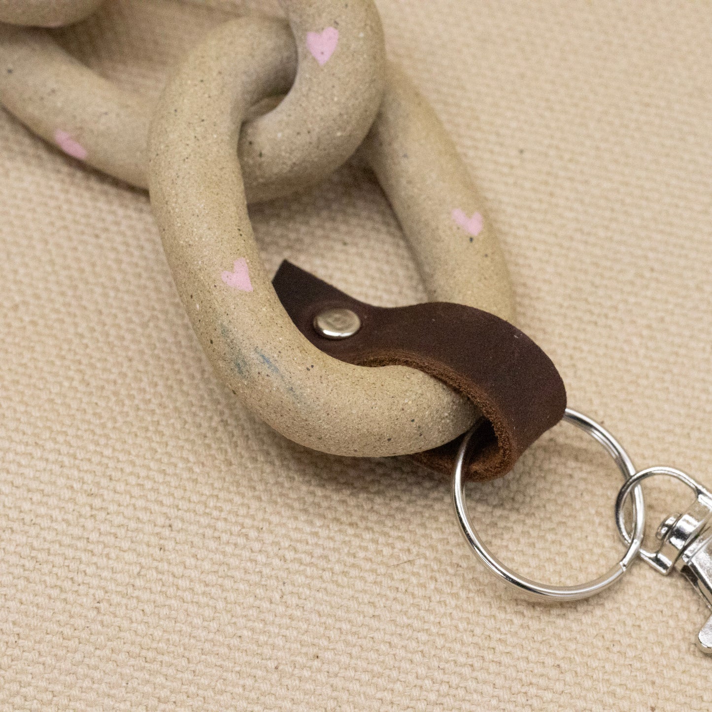 Horned Heart Link Bag Chain by Hunny Spyke