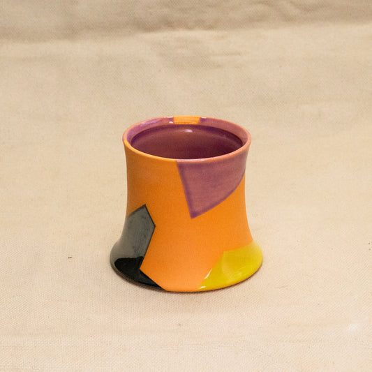 Orange Shapes Cup by Totally Shapes