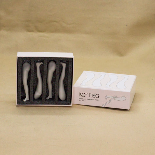 MY LEG Porcelain Chopstick Rests (Set of 4) by Jordan Metz