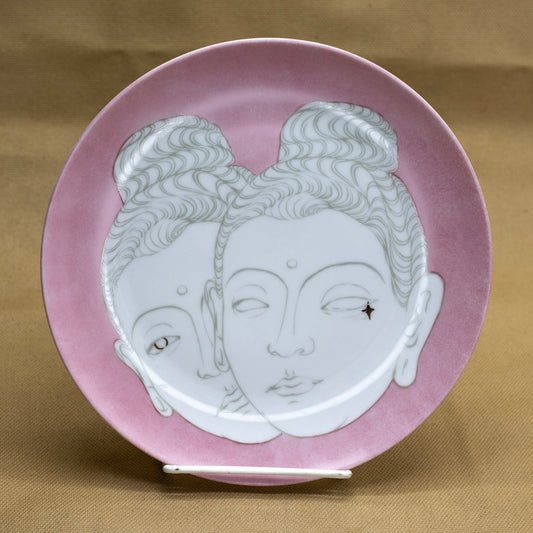 Double Head Buddha Plate by Selina Chen