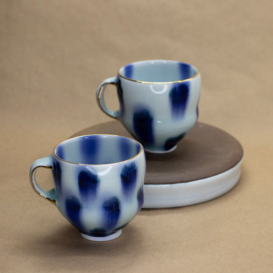 Flowers Wavy Mug with Spotted Interior by Matt Watterson