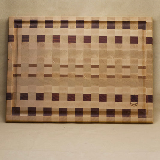 Maple Checkers Cutting Board by Ruby Pear Woodworks