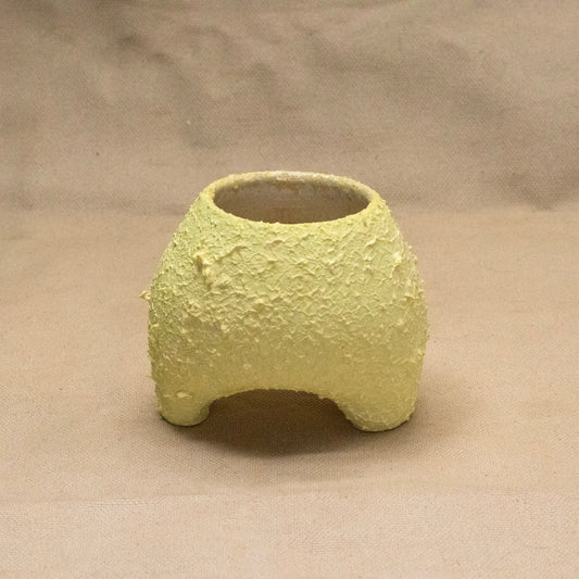 Yellow Textured Vase by Hunny Spyke