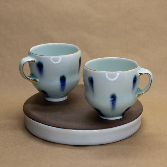 Dots Wavy Mug with White Interior by Matt Watterson