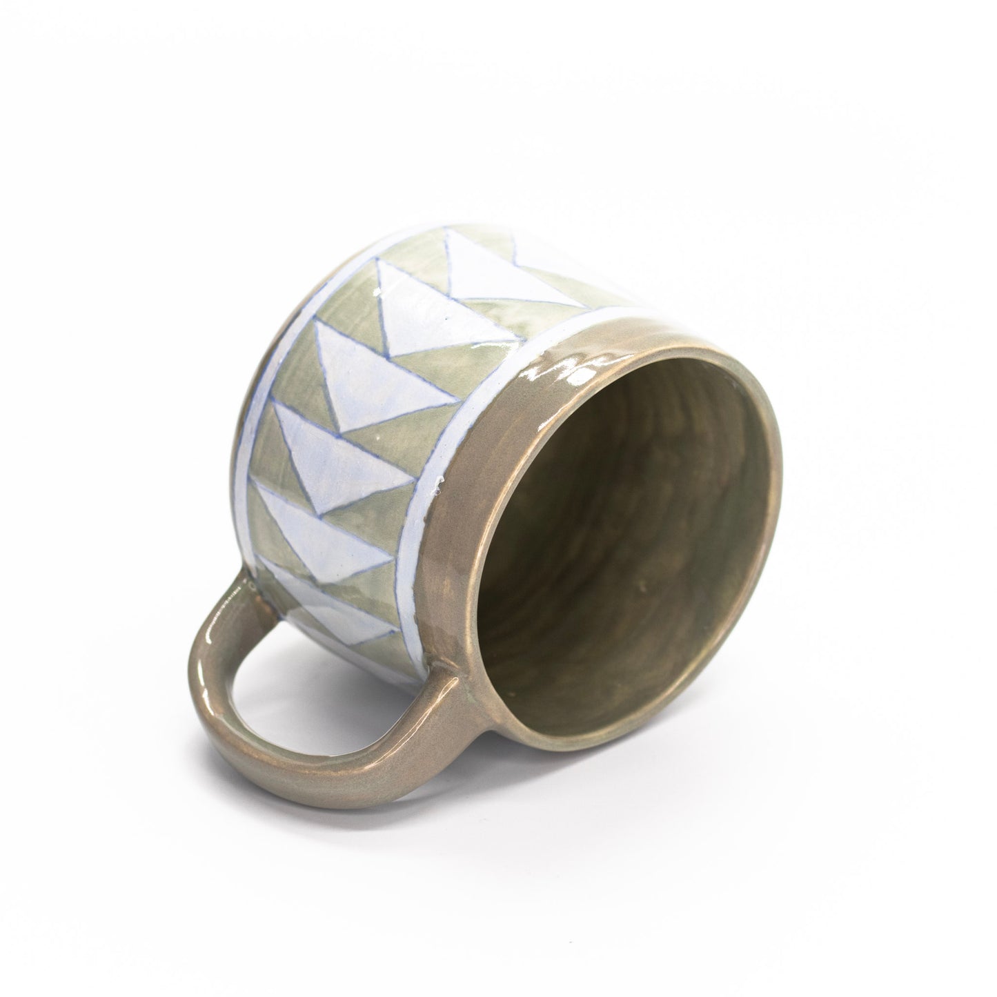 Arrowed Tile Mugs by Song Pottery