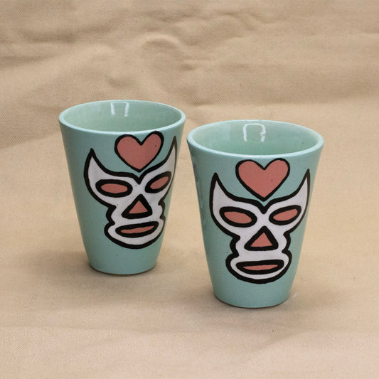Luchadora Cup (Light Blue) by The Introverted Potter