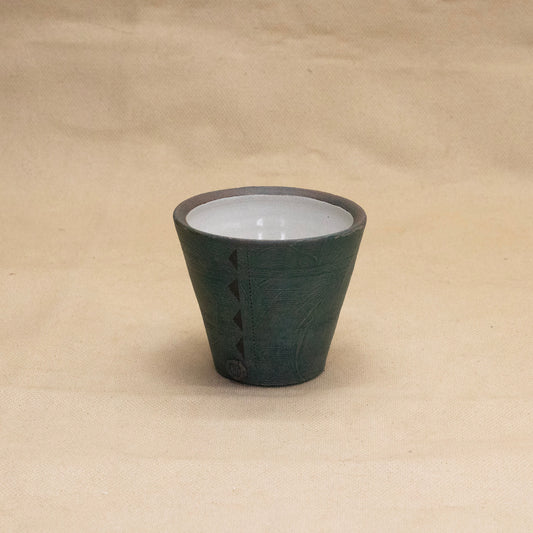 Wine Cup (Peacock/Brown) by Functional Heirlooms