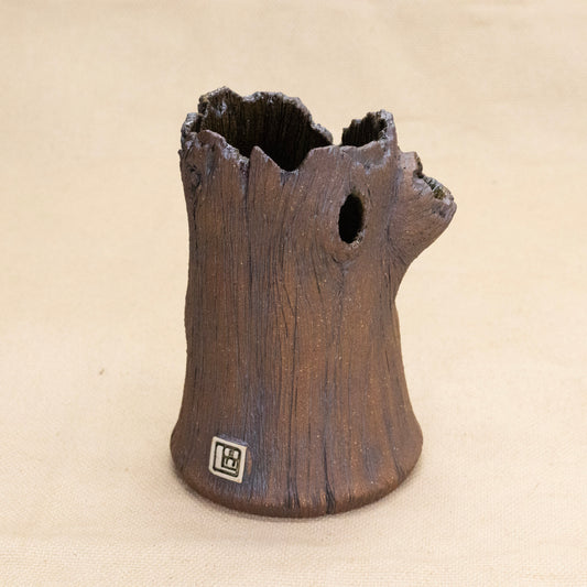 Tree Trunk Bud Vase #1 by Dustin Low