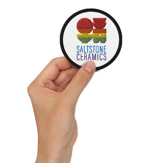 Saltstone Ceramics Rainbow Embroidered patches