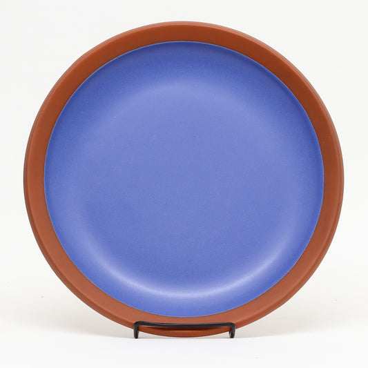 Wide Rule Dinner Plate by Eshelman Pottery