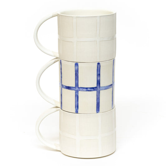 Grid Mugs by Theresa Choi