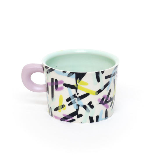 Dashes Mug by Adrienne Eliades