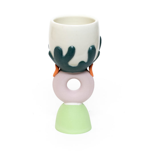 Purple Coral Goblet by Beanstalk Ceramics